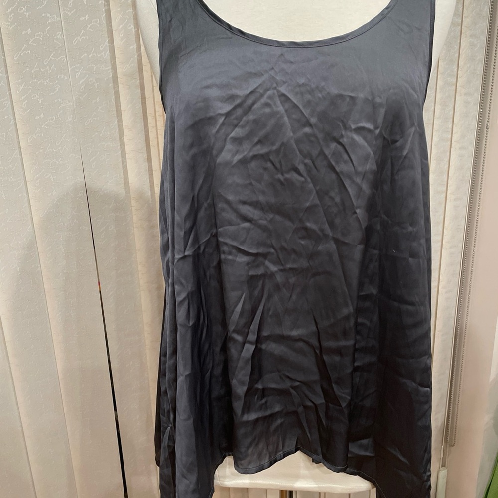 Gray Relaxed Sleeveless Tank Top
